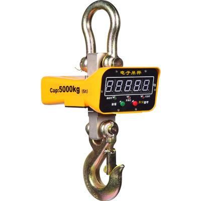 Weighting Crane Scale 3ton Hanging Hook Wireless Digital Crane Scale