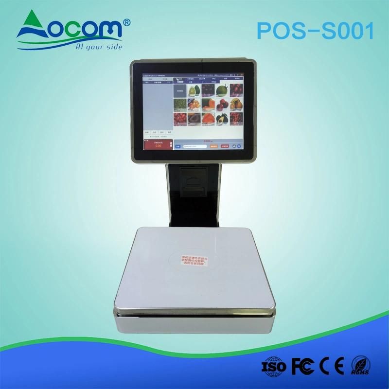 POS System Touch Electronic Weighing Scale Printer Barcode Scale