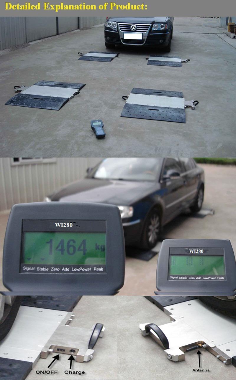 Wireless Portable Axle Wheel Weighing Scale