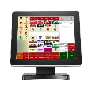 17 Inch All Touch Screen POS System Dual Cash Register Terminal Machine One