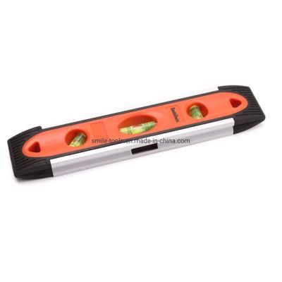 Magnetic Measuring Tools Aluminum Alloy Spirit Level with Three Bubbles