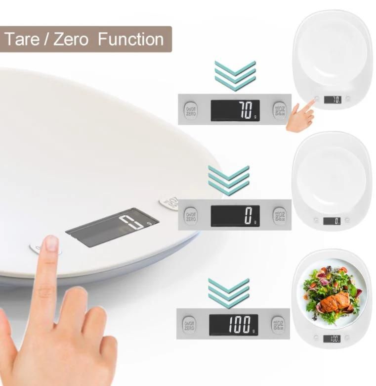 New 10kg Large Scale Dish-Shaped Concave Food Kitchen Scale