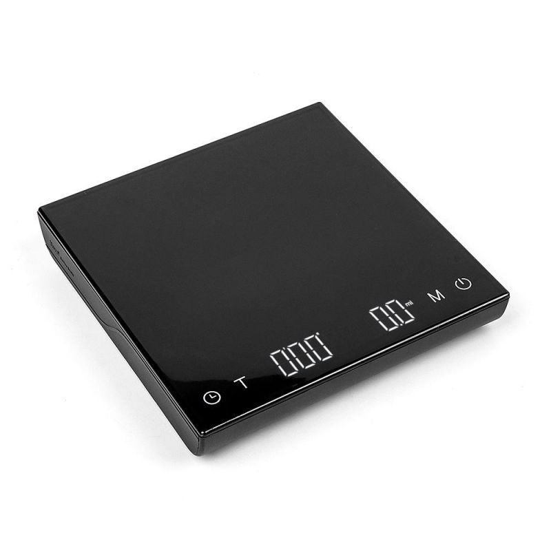 USB 3kg Home Kitchen Rechargeable Coffee Scale with Timing Function
