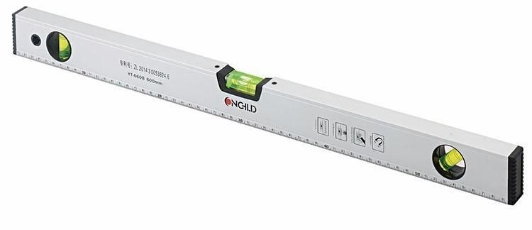 High Precision Aluminium Spirit Level with 3 Vial Leveling Tools