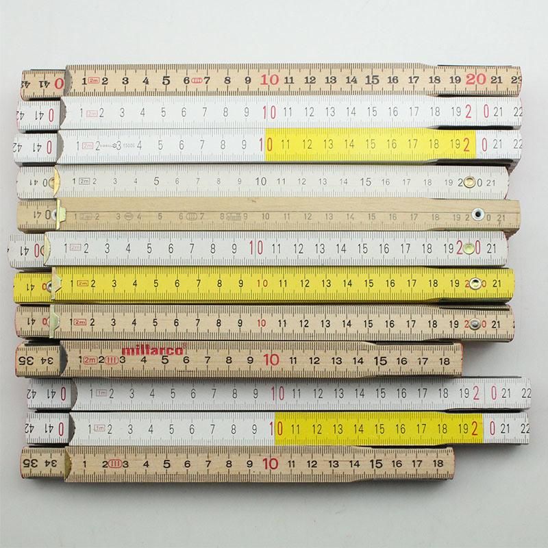 White Birch Wood Folding Ruler