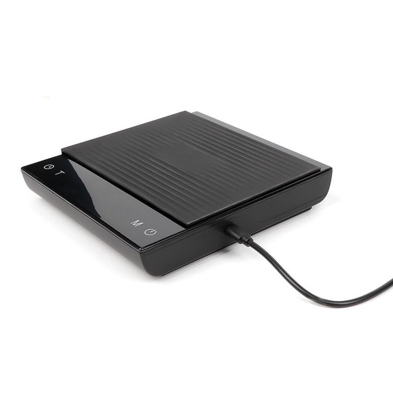 Rechargeable 3000g 0.1g Digital Coffee Scale with Electronic Timer Function