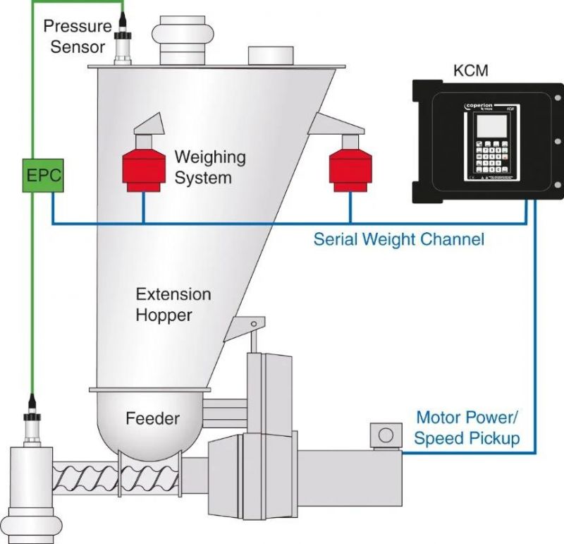 Twin Screw Gravimetric Weight Loss in Weight Feeder for Feeding ND Batching