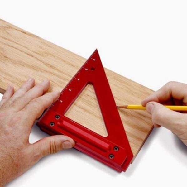 Woodworking Triangle Ruler Height Ruler Metric Ruler Right Angle Ruler Woodworking Aids Measuring Tool I185312
