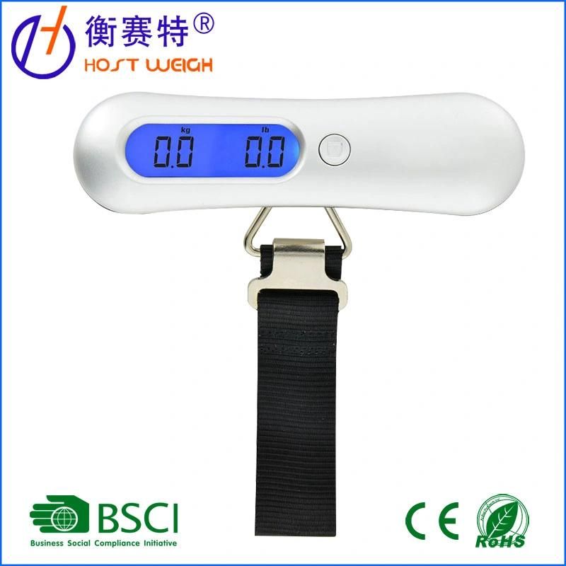 50kg Weight Portable Electronic Travel Hanging Luggage Weighing Scale