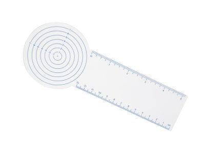 Customized Logo Measuring Tool Plastic PVC Wound Measuring Ruler