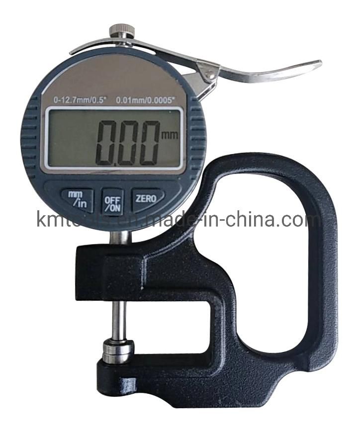 0-12.7mm/0-0.5′ ′ Digital Thickness Gauge with Sprecial Measuring Head and 30mm Measuring Depth