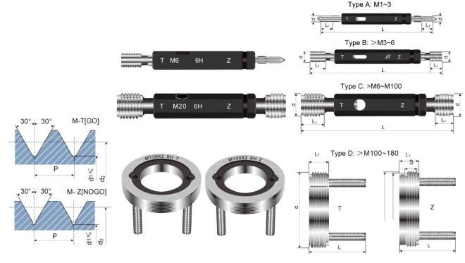 Customized Go Plug Gauges and No-Go Plug Gauges