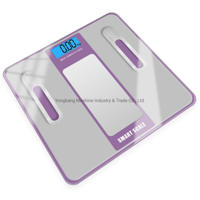 Tempered Glass Electronic Personal Weighing Scales with Fashion Imprinting