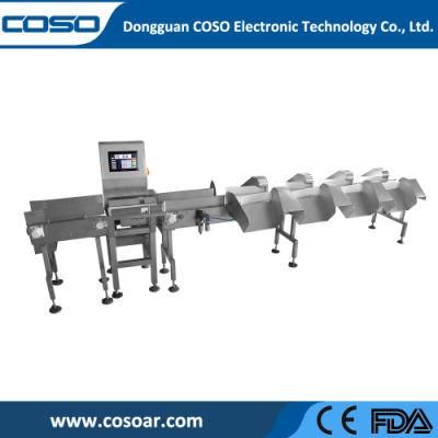 Online Food Conveyor Weight Sorting Scales Checker Machine for Chicken/Seafood/Duck/Fruit