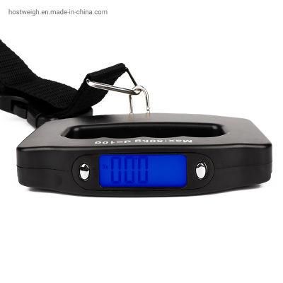 50kg/10g Digital Scale Blue Blacklight Big LCD Display with Ce&RoHS Luggage Scales Electrical Weighting Scale