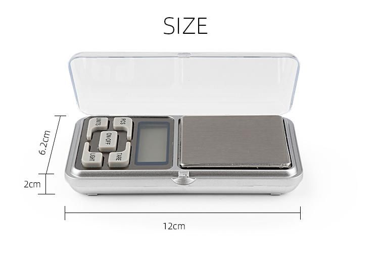 Newest Design Mini LCD Electronic Digital Jewelry Gold Diamond Scale