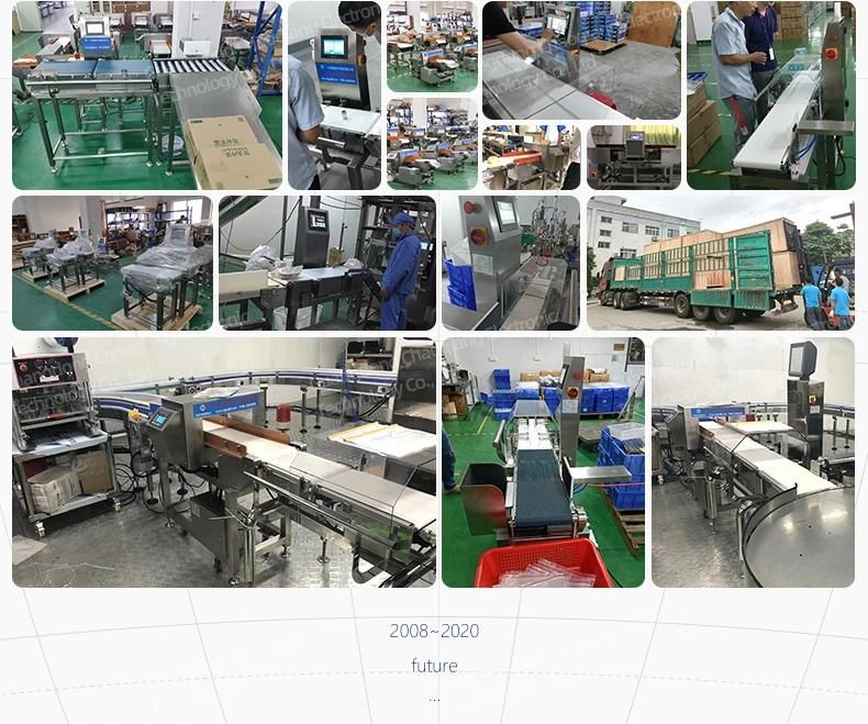 Automatic Weight Scale Weight Sorting Machine for Seafood Convey Belt Check Weigher for Packaging Line Weight Grading for Meat