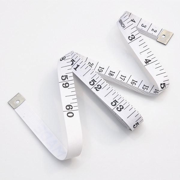 1.5m White Tailoring Tape Measure with Stainless Steel Clip