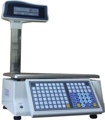 2021 New Design Weight Scale Electronic Retail Barcode Double Printing Labeling Electronic Price Computing Scale