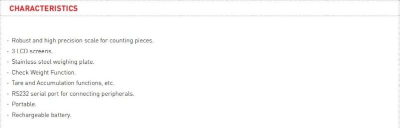 3~30kg High Precision Stainless Steel Digital Counting and Weighing Electronic Scale with 3 LCD Display