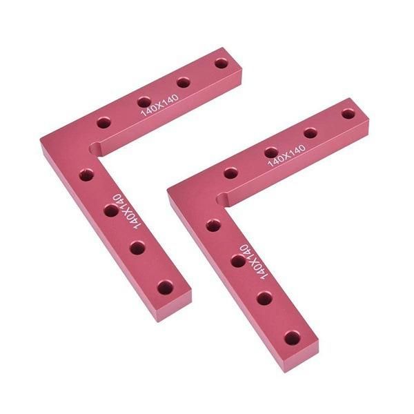 Woodworking Right-Angle Fixture Jigsaw Plate Fixing Clip 90-Degree Right-Angle Positioning Ruler Aluminum Alloy Height Ruler I417878