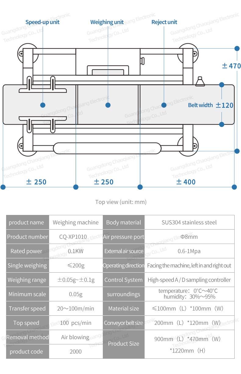 High Quality Electronic Conveyor Belt Checkweigher