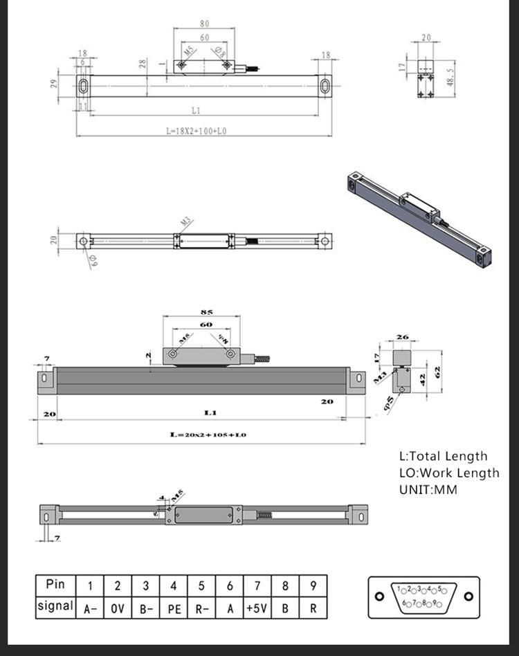 3 Axis Digital Readout Dro for Milling Machine Lathe Grinding EDM Machine