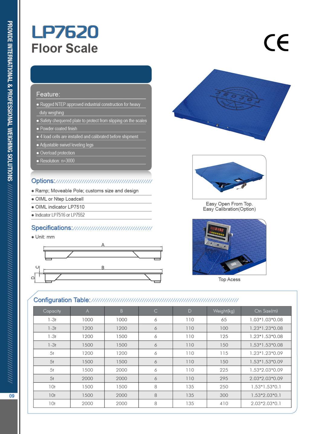 Lp7620 (NTEP&OIML APPROVAL) Digital Platform Scale