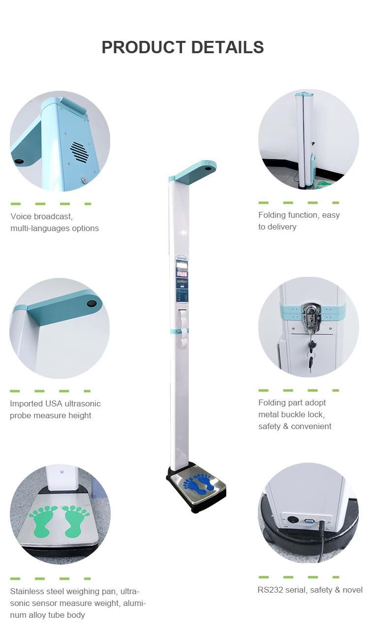 LED Display Coin Operated Height and Weight Electroninc Scale