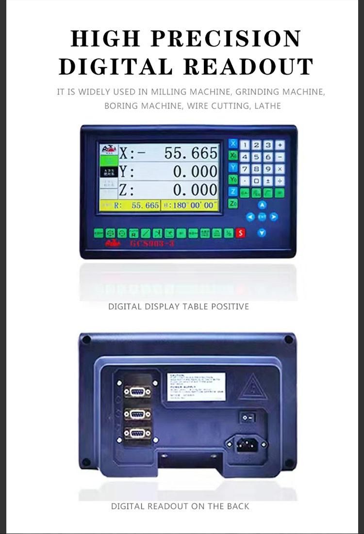 High Efficiency EDM 3 Axis Digital Readout Display Dro for Milling Machine