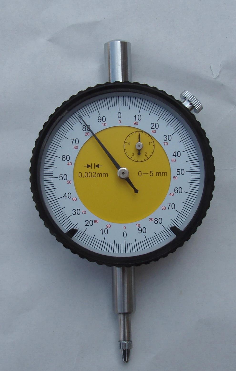 Metric Dial Indicator Dial Gauge with Test Certificate (with lugger back Steel Shall plastic box)