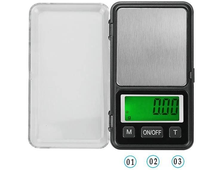 Customized LCD Mini Digital Portable Pocket Weighing Scale 100g 200g 500g 0.01g (BRS-PS01)