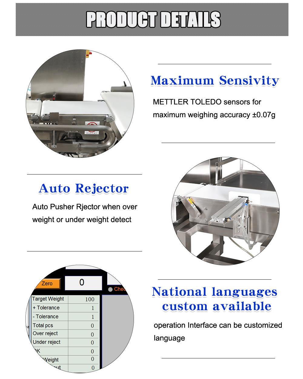 Sea Food Online Weight Sorting Machine