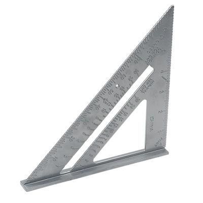 Metric Triangle Triangular Protractor Aluminum Alloy Carpenter&prime;s Measuring Ruler Hand Tool