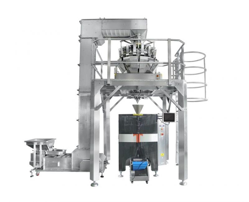 10 Heads 1.6L 2.5L PLC Automatic Multi-Head Weigher with Vertical Packaging Machine