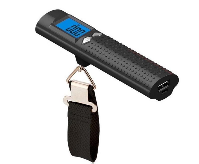 2600mAh Power Bank and Portable Torch Flighlight Digital Luggage Scale