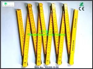Wooden Metric Folding Measuring Rule Woodwork Tool