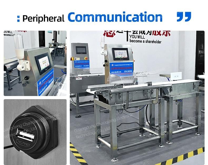 Automatic Checkweigher and Metal Detector Combination for Packaged Products