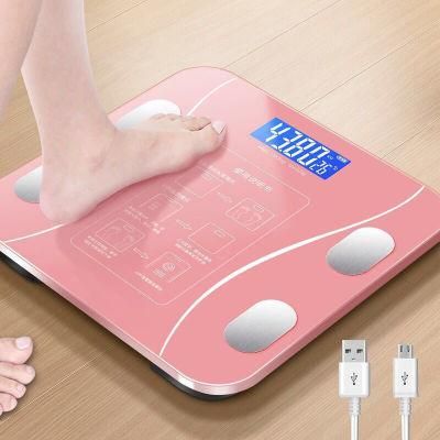 Wholesale Rechargeable Digital APP Human Weight Composition BMI Measure Analyzer Smart Body Fat Scale