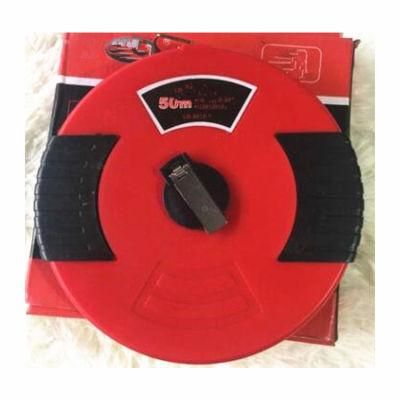 Construction Measuring Tape Measurement Steel Tape 50 Meter Fiberglass Long Measure Tape Building