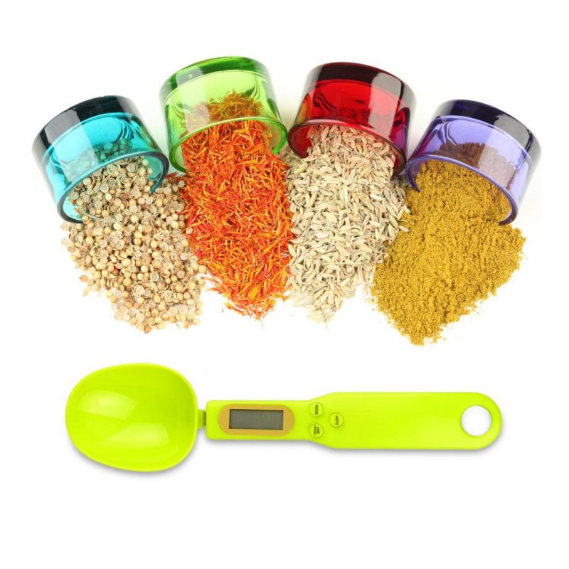High Precision Electronic Measuring Spoon Volume Food Scale Measuring Tool 500g Capacity Plastic Weighting Spoon Scale