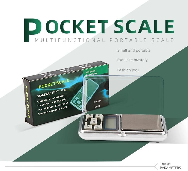 500g 0.01g Portable Mini Pocket Scales Digital Jewelry Weighing Scale