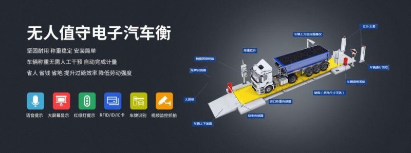 3*12m 60ton Truck Scale Weighbridge