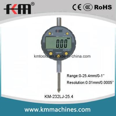 0-25.4mm/0-1&prime;&prime; Digital Indicator with 0.01mm/0.0005&prime;&prime; Resolution Measuring Device