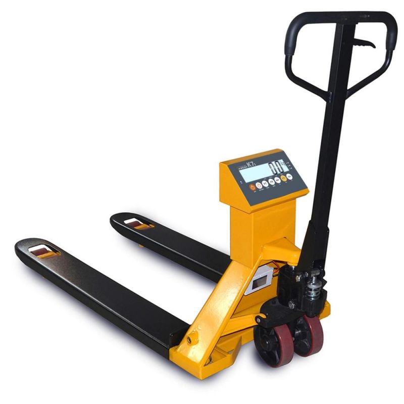 Heavy Duty 2000kgs 540mm 680mm Hand Pallet Truck Weighing Scale