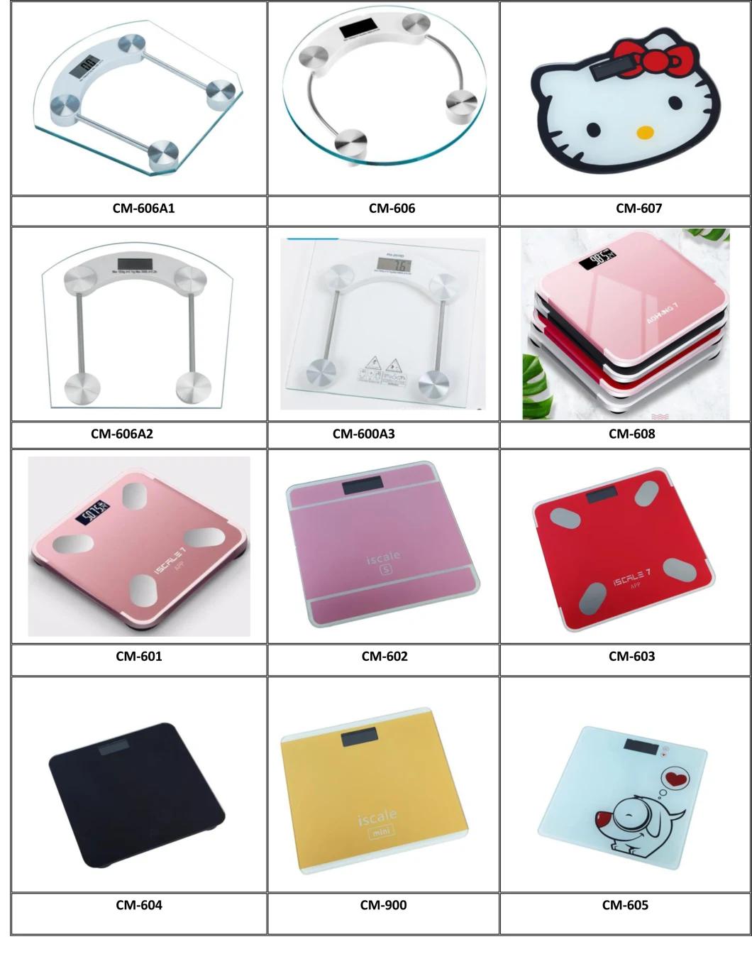 Fashion Imprinting Glass Body Scales 180kg Capacity