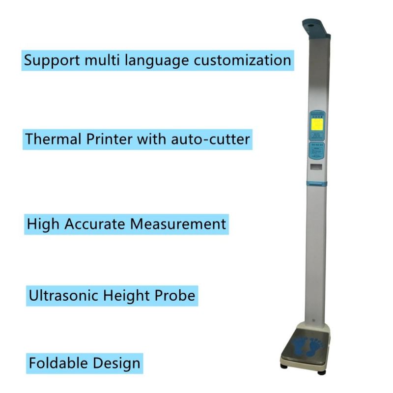 Pharmacy Body Height and Weight Balance with BMI and Thermal Printer