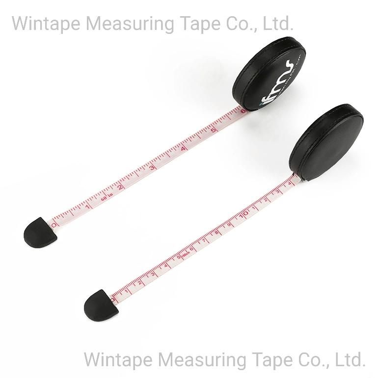 High Quality PU Leather Custom Brand Retractable Elastic Measuring Tape (RT-129)