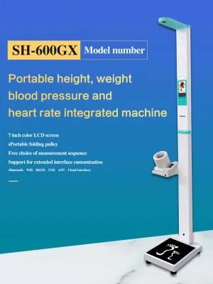 Portable Medical Weight Height Machine with Blood Pressure Meter