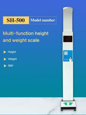 Color LED Display Electronic Height and Weight Scale with Printer